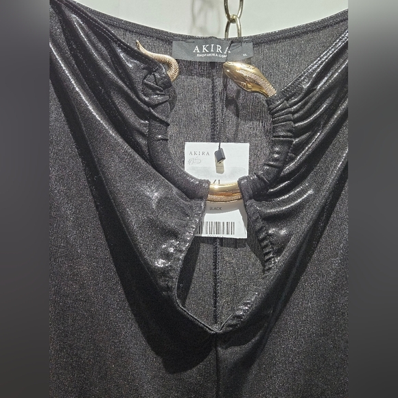 AKIRA NWTs Shimmering Black Jumpsuit - Picture 3 of 4